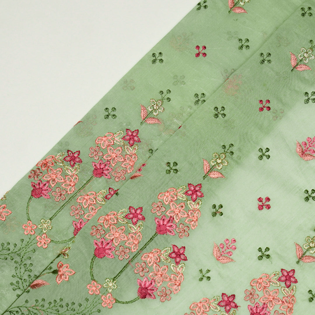 Rukhsana Buti on Sea Green Cotton Silk