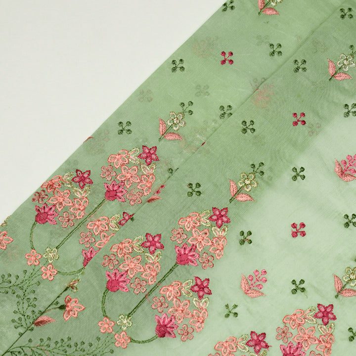 Rukhsana Buti on Sea Green Cotton Silk