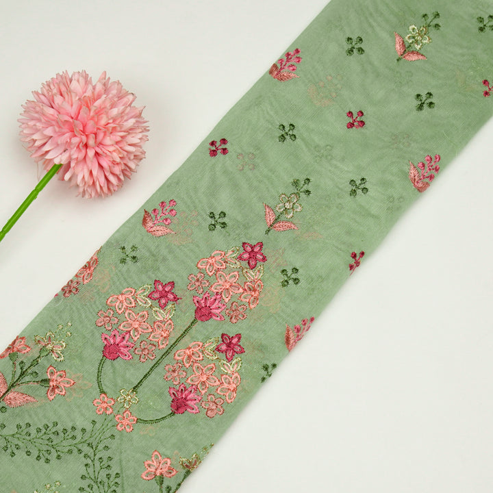 Rukhsana Buti on Sea Green Cotton Silk