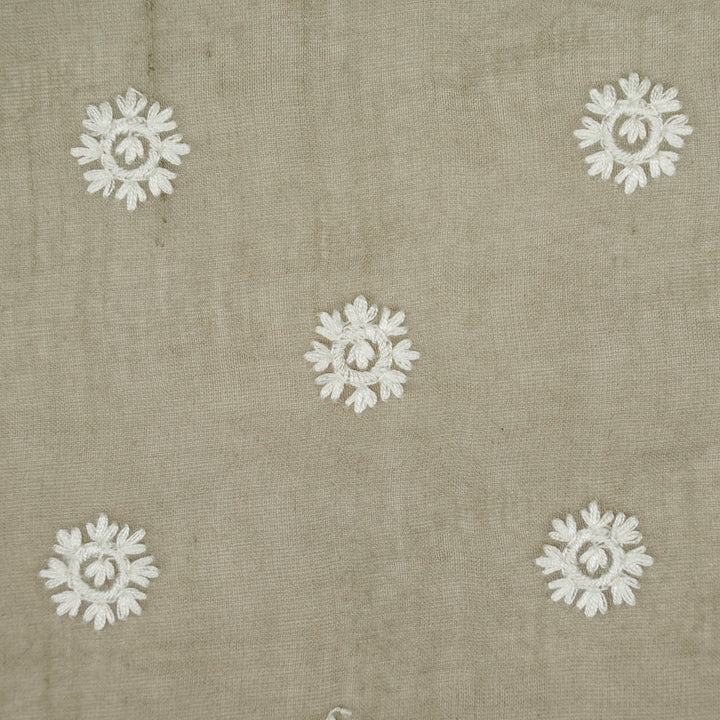 Vatsala Buti on Mouse Cotton Silk Embroidered Fabric