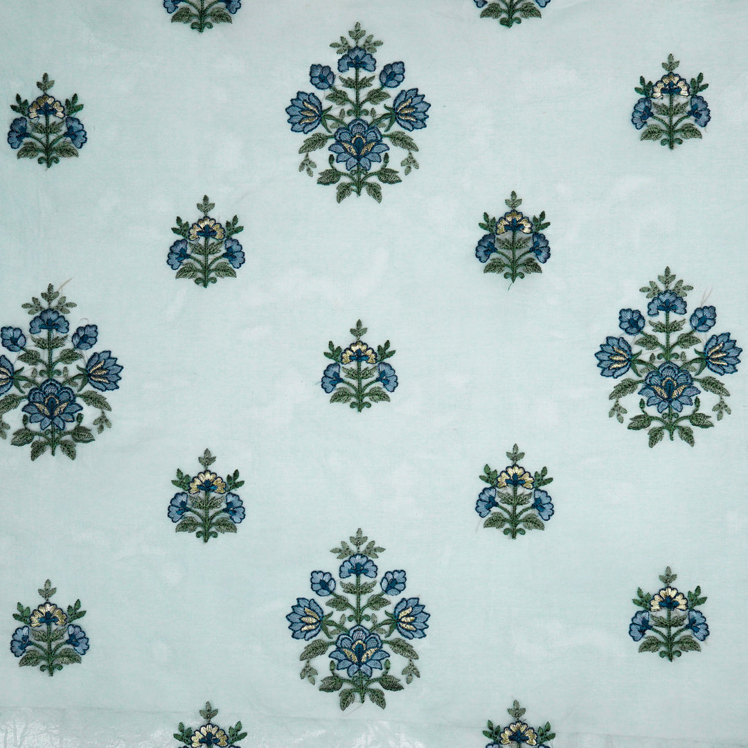 Akira Buta on Sky Blue Silk Organza