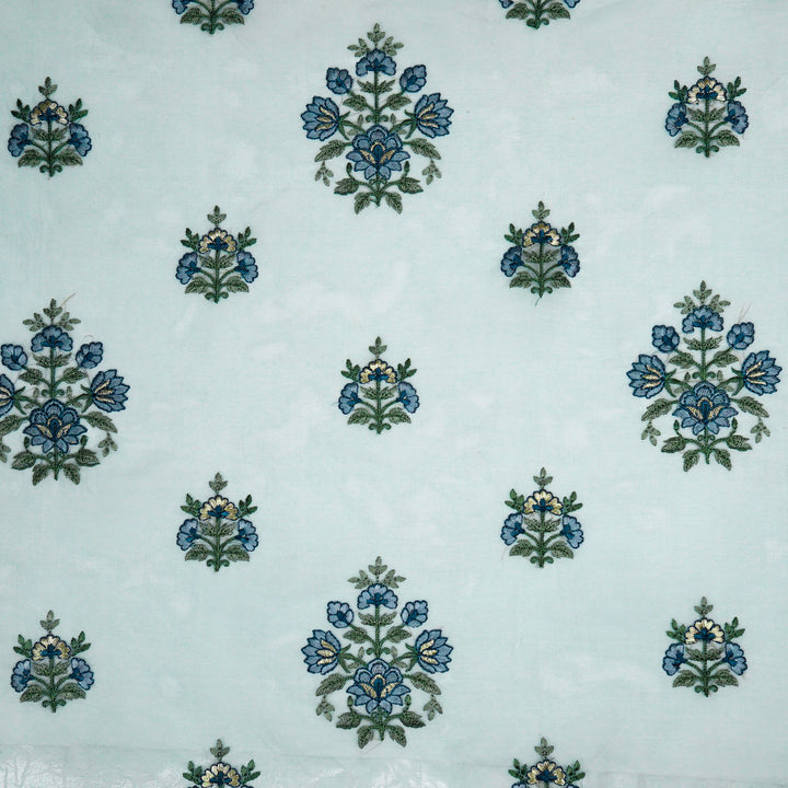 Akira Buta on Sky Blue Silk Organza