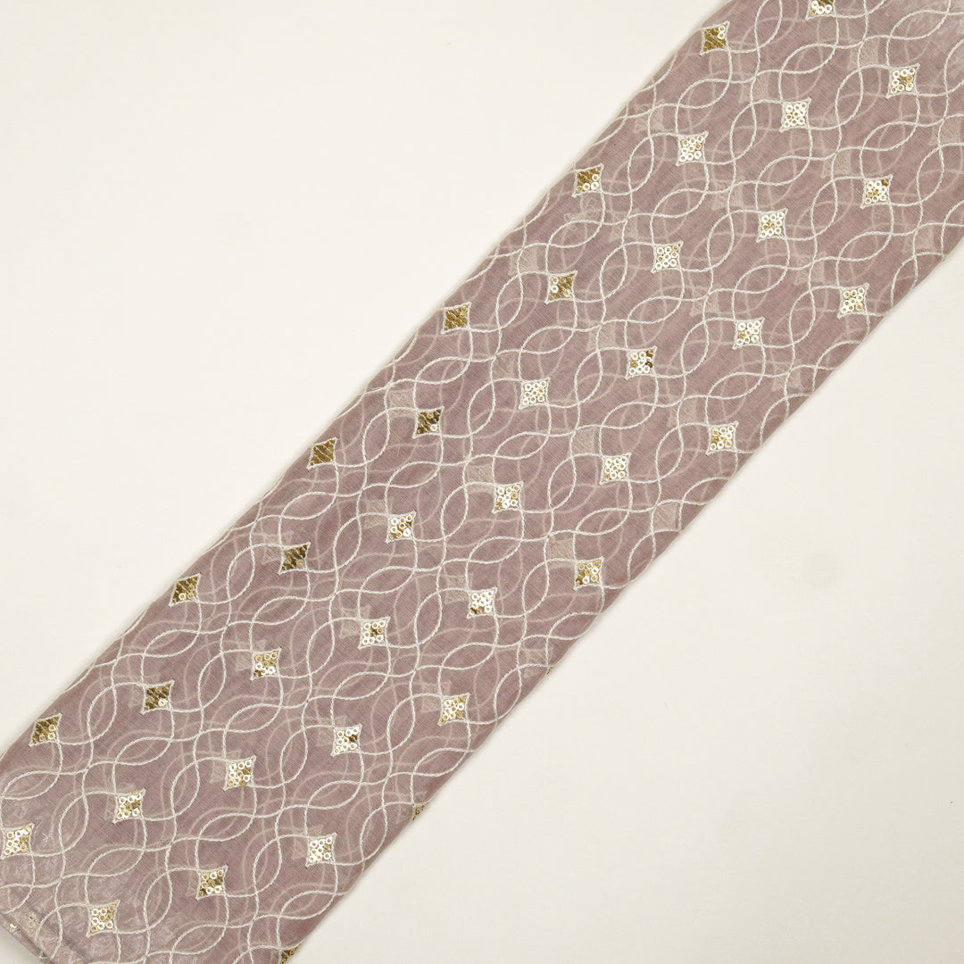 Vibha Jaal on Light Blush Cotton Silk Embroidered Fabric