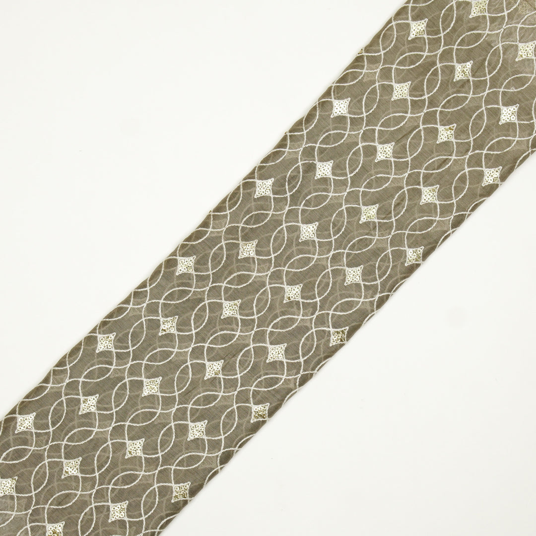 Vibha Jaal on Mouse Cotton Silk Embroidered Fabric