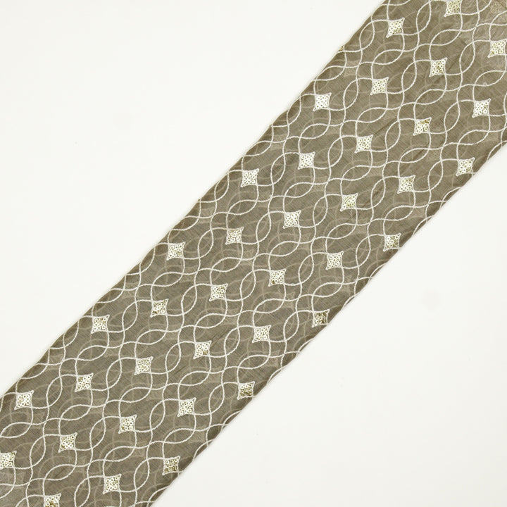 Vibha Jaal on Mouse Cotton Silk Embroidered Fabric