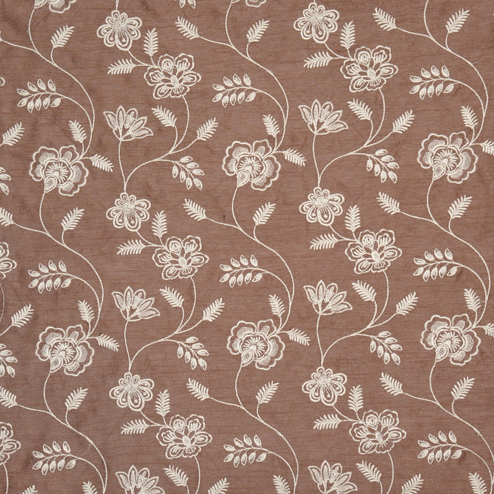 Prisha Jaal on Onion Dola Silk Embroidered Fabric