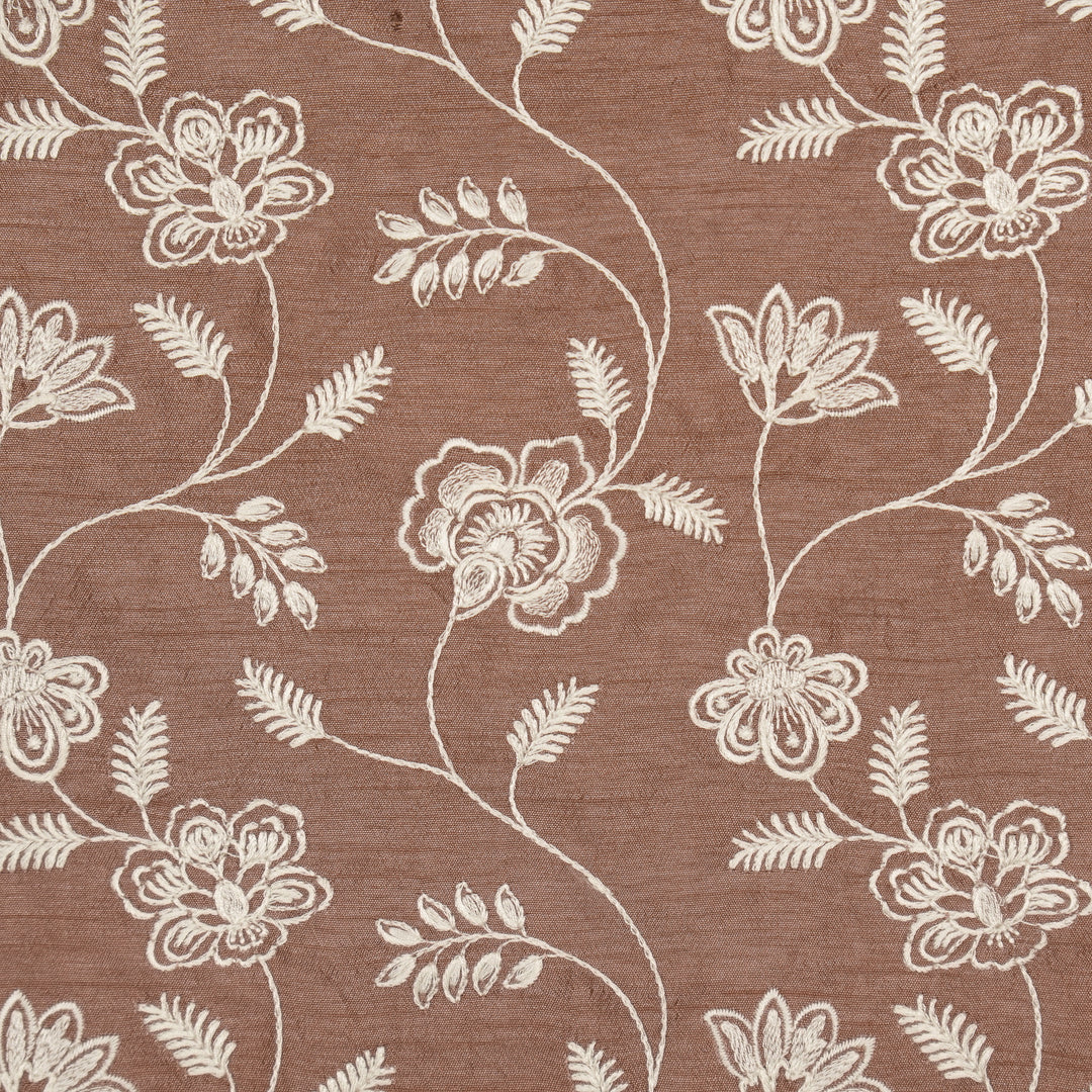 Prisha Jaal on Onion Dola Silk Embroidered Fabric