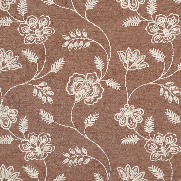 Prisha Jaal on Onion Dola Silk Embroidered Fabric