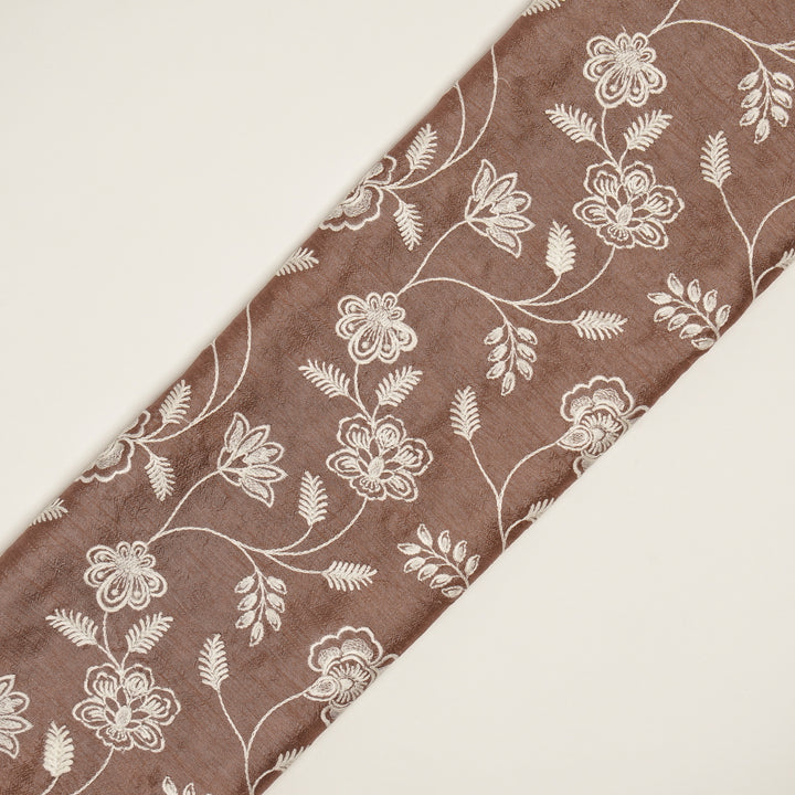 Prisha Jaal on Onion Dola Silk Embroidered Fabric