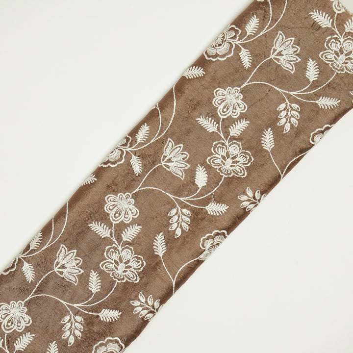 Prisha Jaal on Mouse Dola Silk Embroidered Fabric