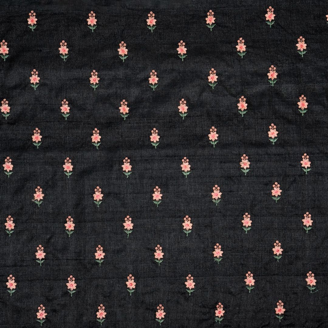 Adila Buti on Black Tussar Silk