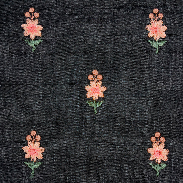 Adila Buti on Black Tussar Silk