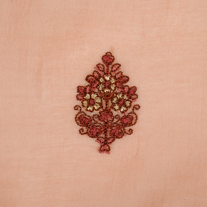 Lavika Buti on Gajari Cotton Silk Embroidered Fabric