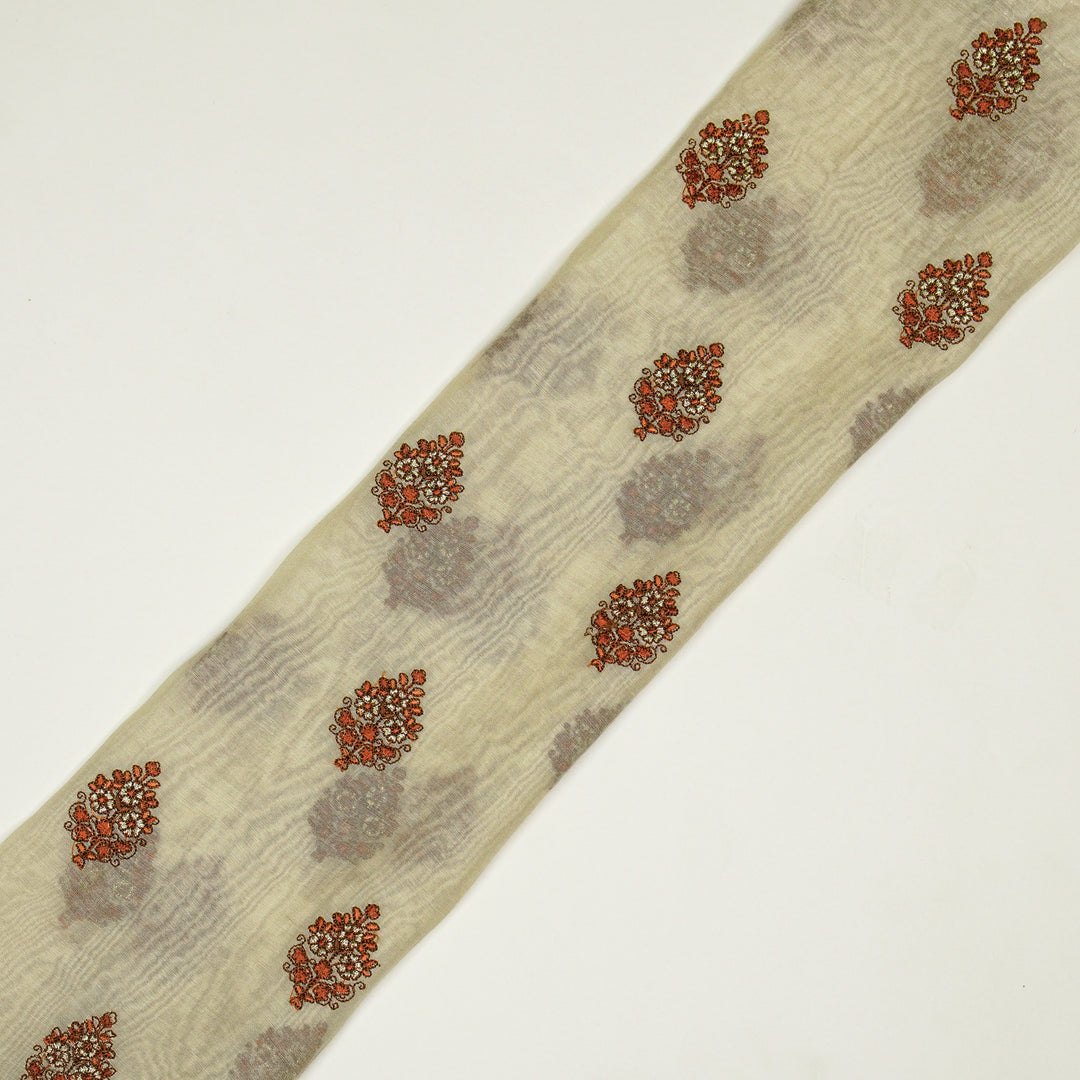 Lavika Buti on Cream Cotton Silk Embroidered Fabric