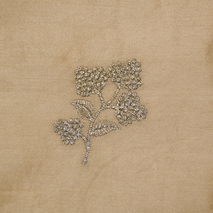 Lubna Buta Buti Mixture on Blush Silk Chanderi Embroidered Fabric