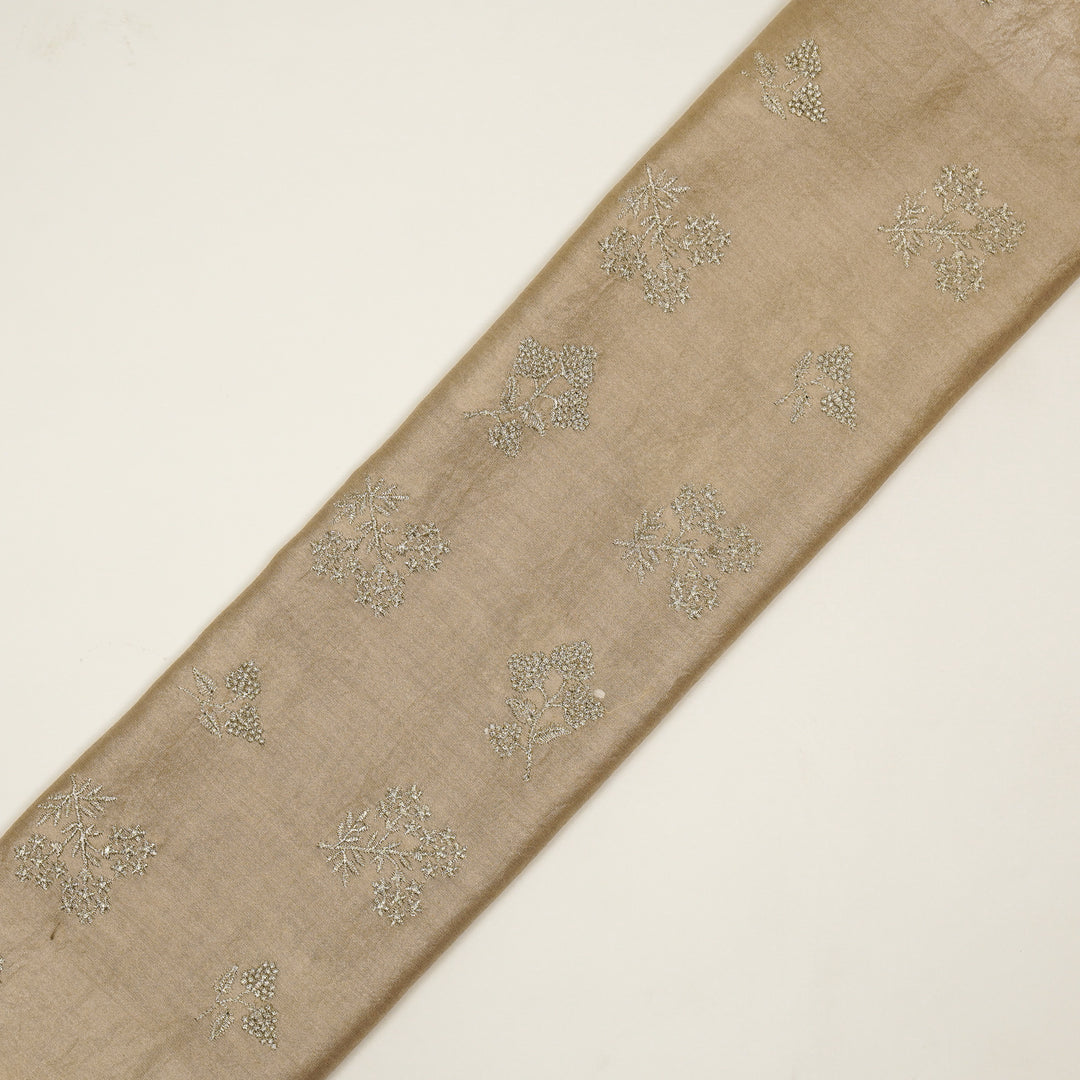 Lubna Buta Buti Mixture on Blush Silk Chanderi Embroidered Fabric