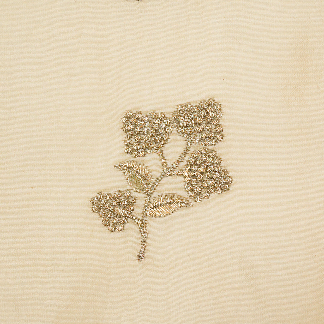 Lubna Buta Buti Mixture on Cream Silk Chanderi Embroidered Fabric