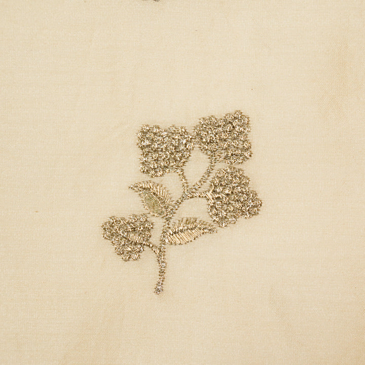 Lubna Buta Buti Mixture on Cream Silk Chanderi Embroidered Fabric