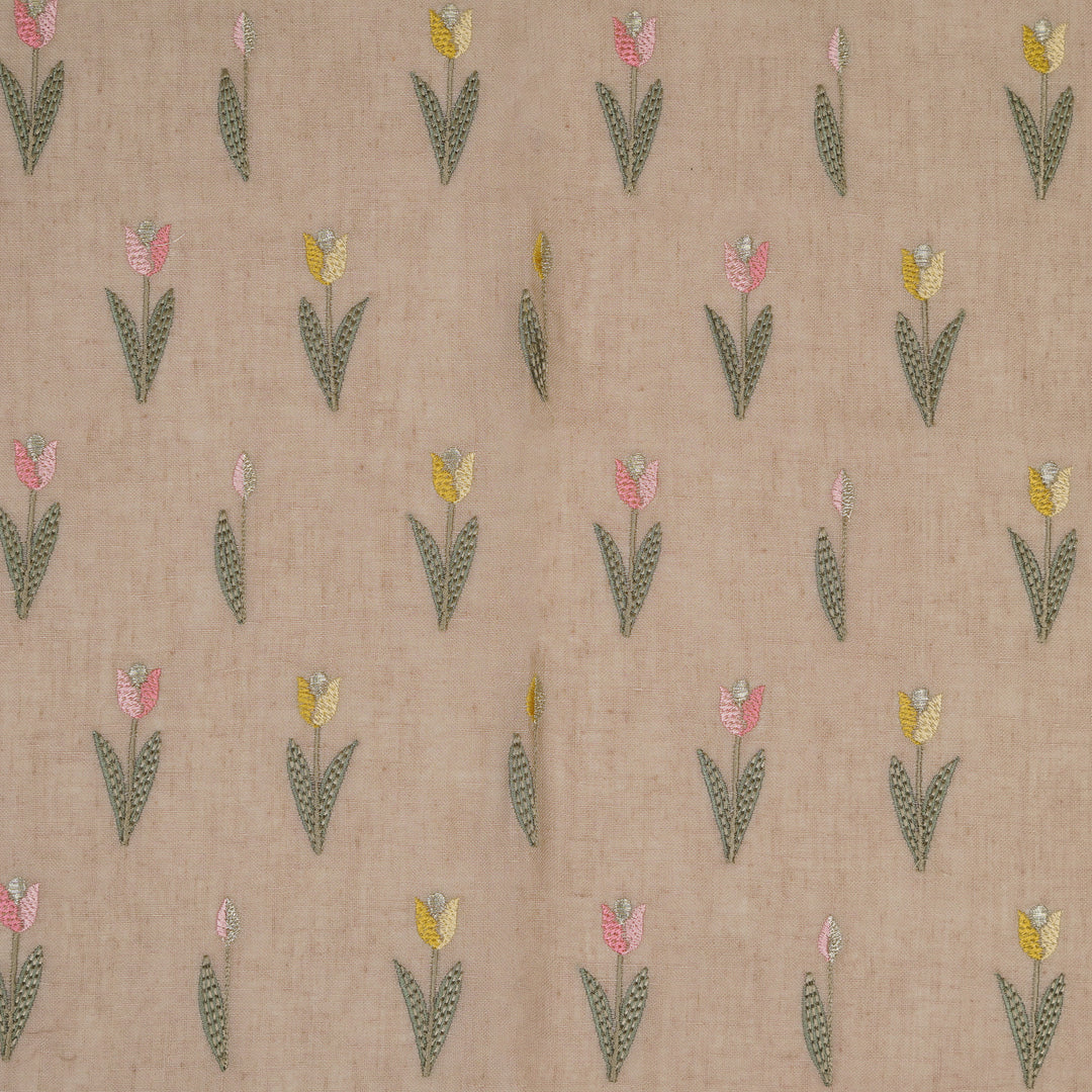 Luma Buti on Onion Gauged Linen Embroidered Fabric