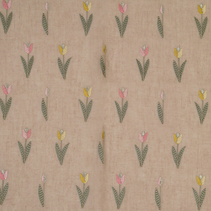 Luma Buti on Onion Gauged Linen Embroidered Fabric