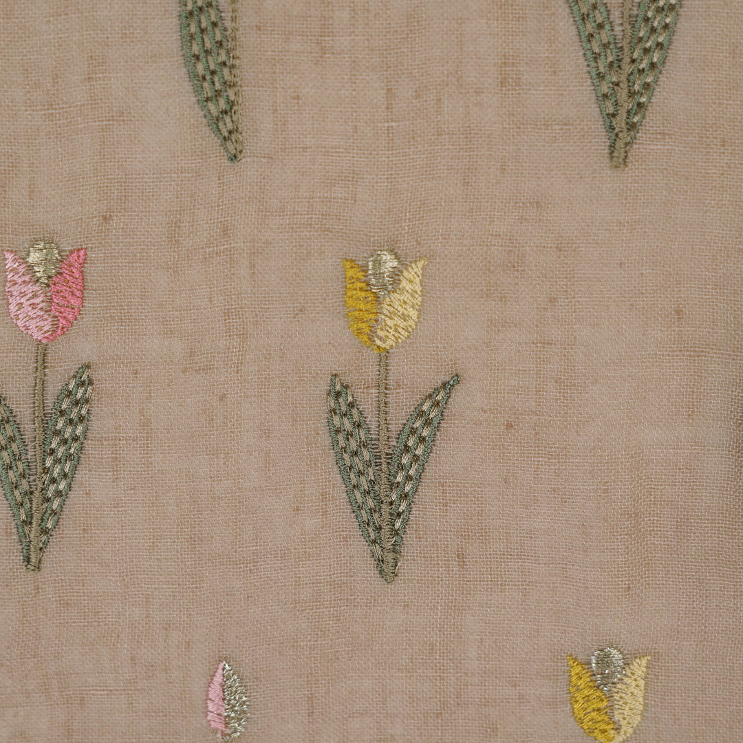 Luma Buti on Onion Gauged Linen Embroidered Fabric
