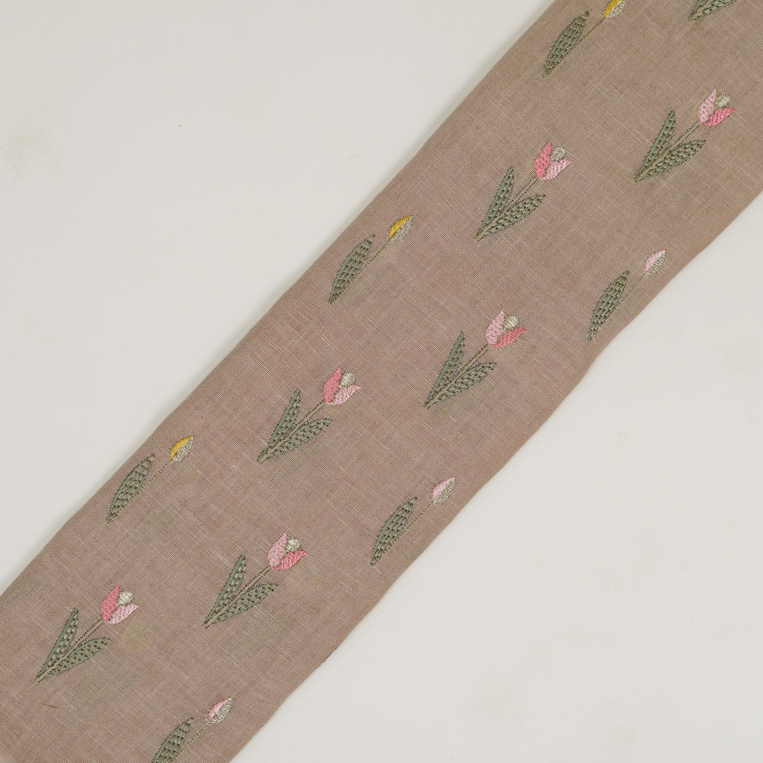 Luma Buti on Onion Gauged Linen Embroidered Fabric