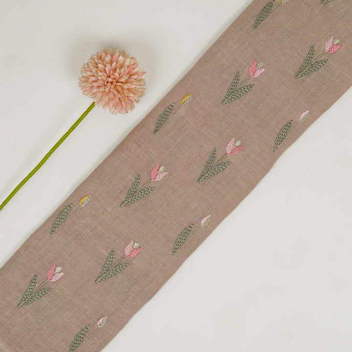 Luma Buti on Onion Gauged Linen Embroidered Fabric