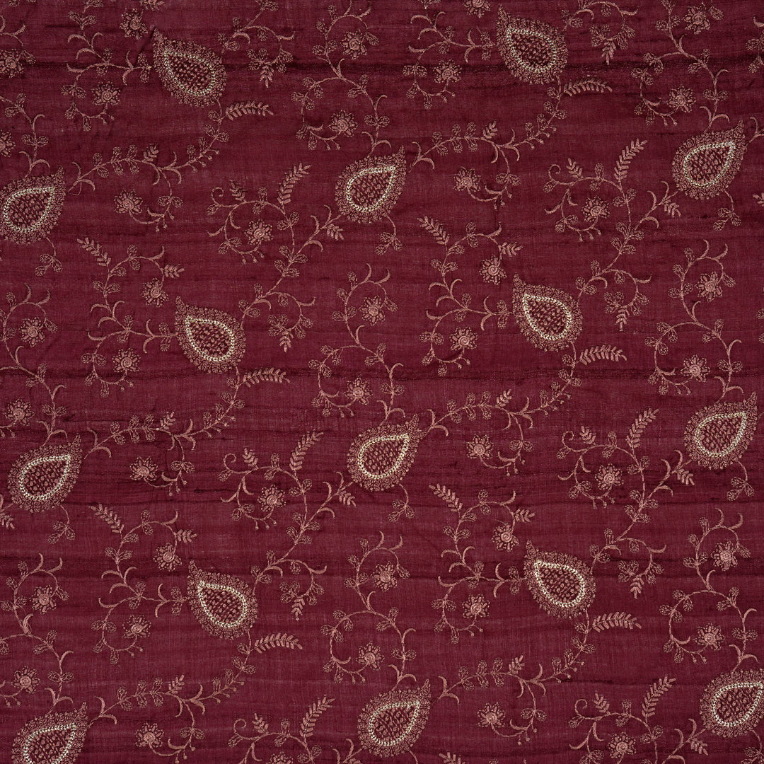 Salma Jaal on Magenta Tussar Silk