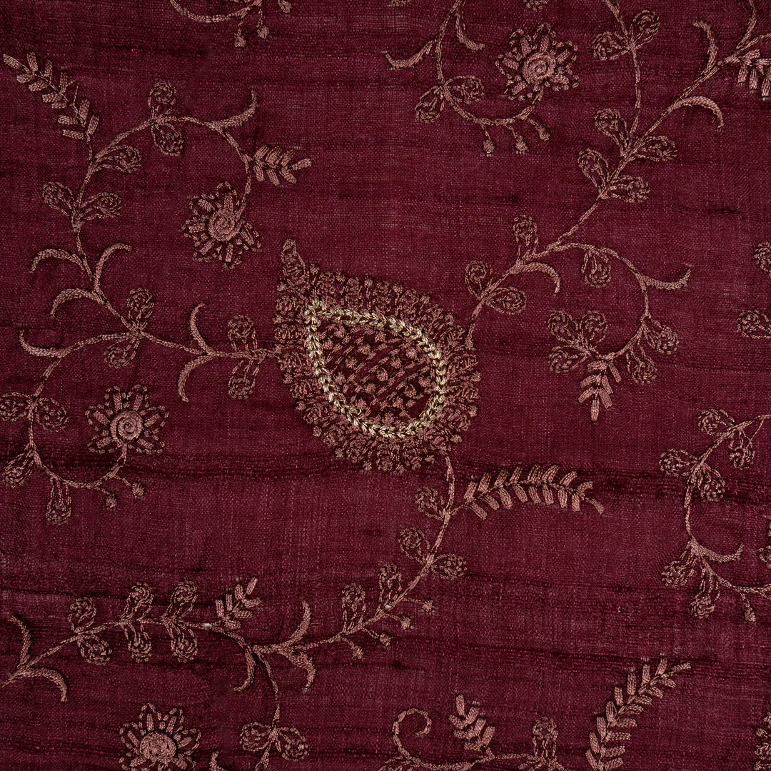 Salma Jaal on Magenta Tussar Silk