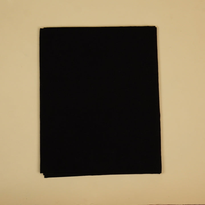 Ojaswini Arches Suit fabric set on  Georgette (Unstitched)-  Black