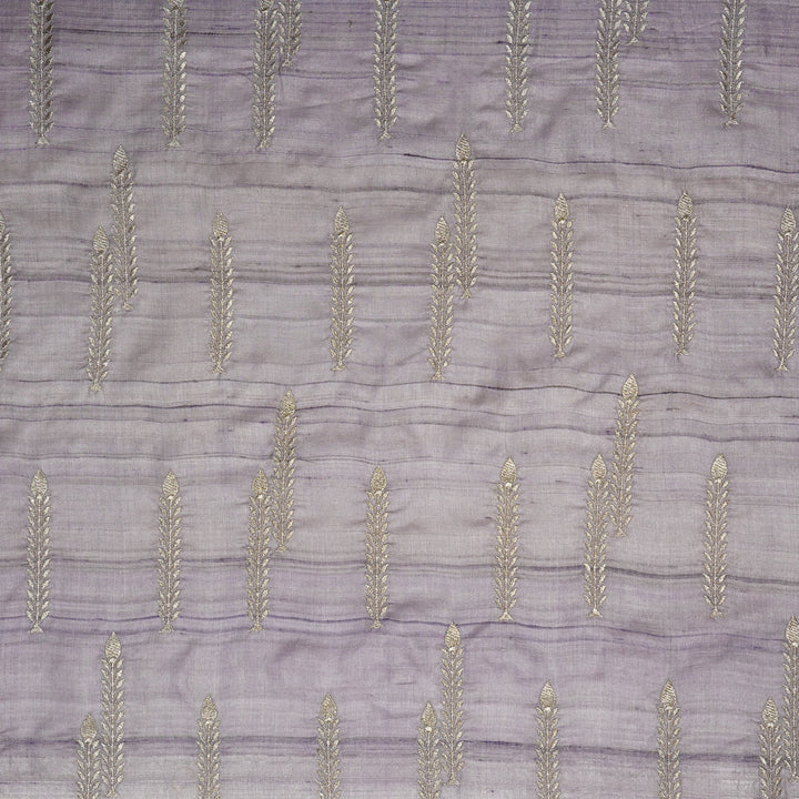 Arika Buta on Mavue Tussar Silk Embroidered Fabric