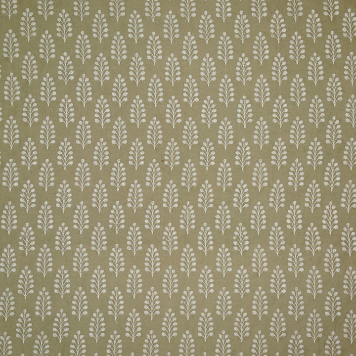 Vanika Buti on Mouse Silk Chanderi Embroidered Fabric