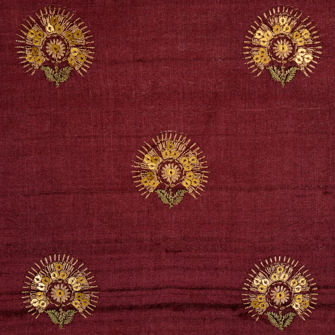 Raisa Buti on Magenta Tussar Silk