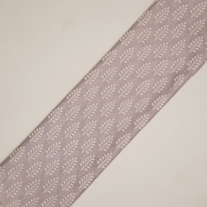 Vanika Buti on Lavender Silk Chanderi Embroidered Fabric