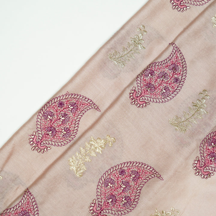 Umaima Buta on Onion Luxe Silk Chanderi Embroidered Fabric