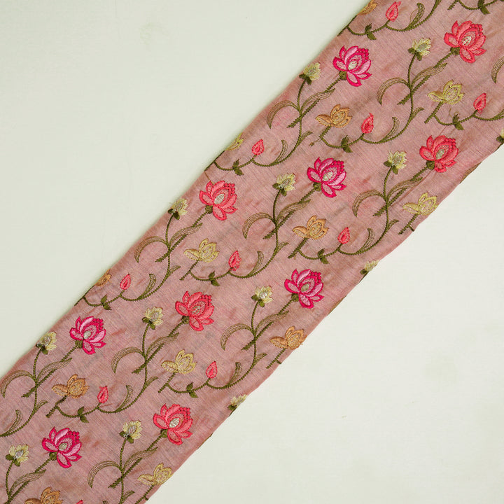 Madhurima Jaal on Blush Munga Silk Embroidered Fabric