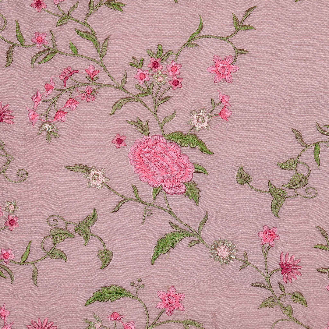 Namita Jaal on Blush Semi Raw Silk Embroidered Fabric