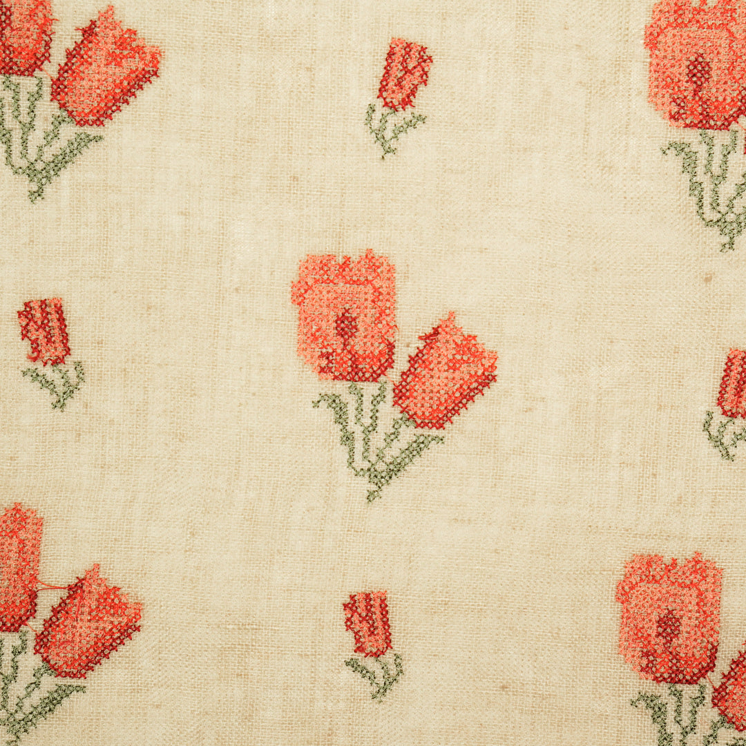 Asma Buti on Almond Gauged Linen