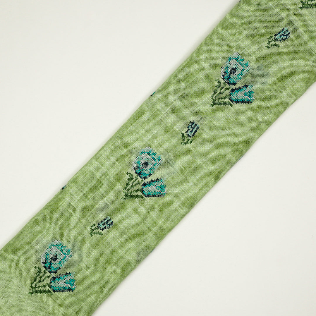 Asma Buti on Pista Gauged Linen