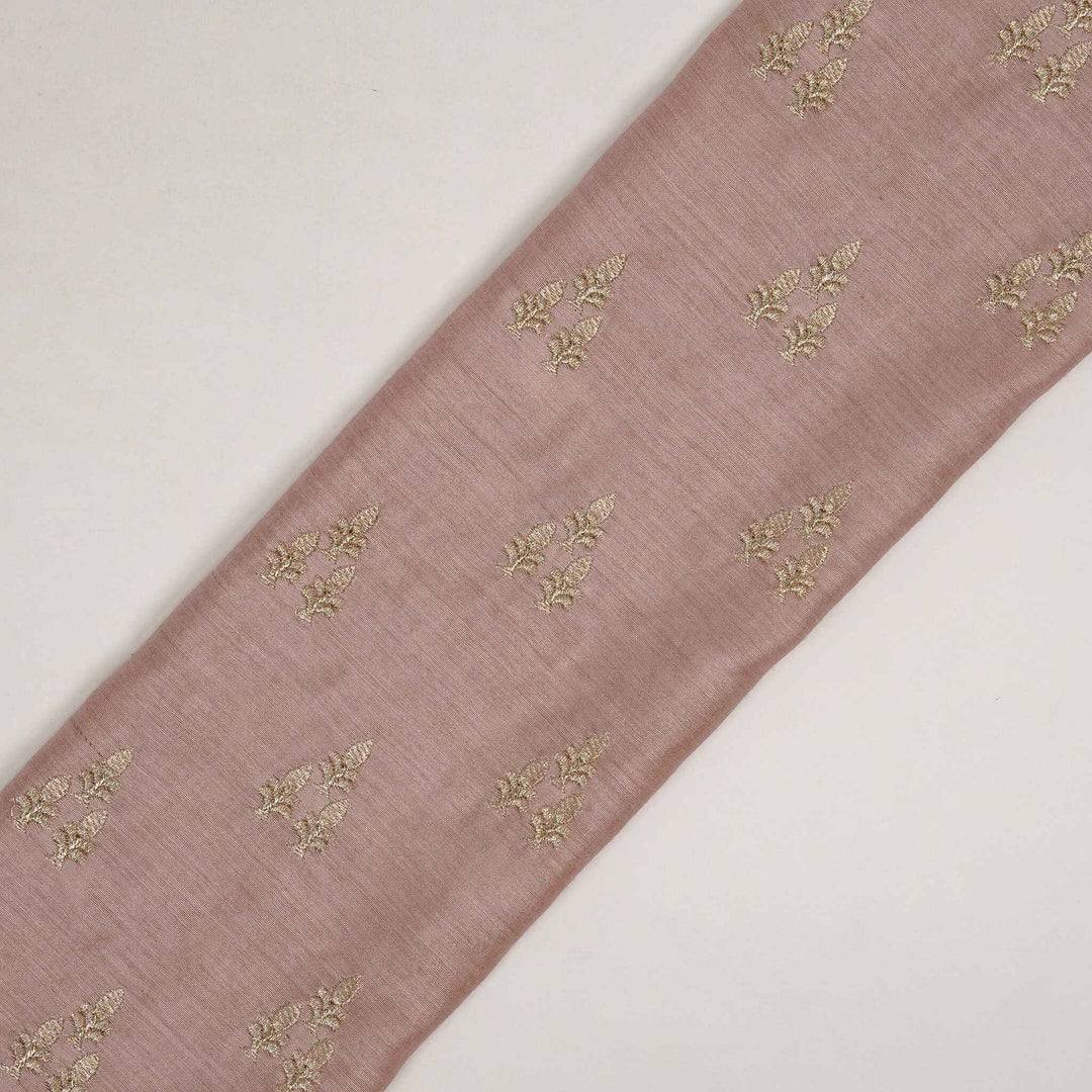 Disha Buti on Blush Munga Silk Embroidered Fabric