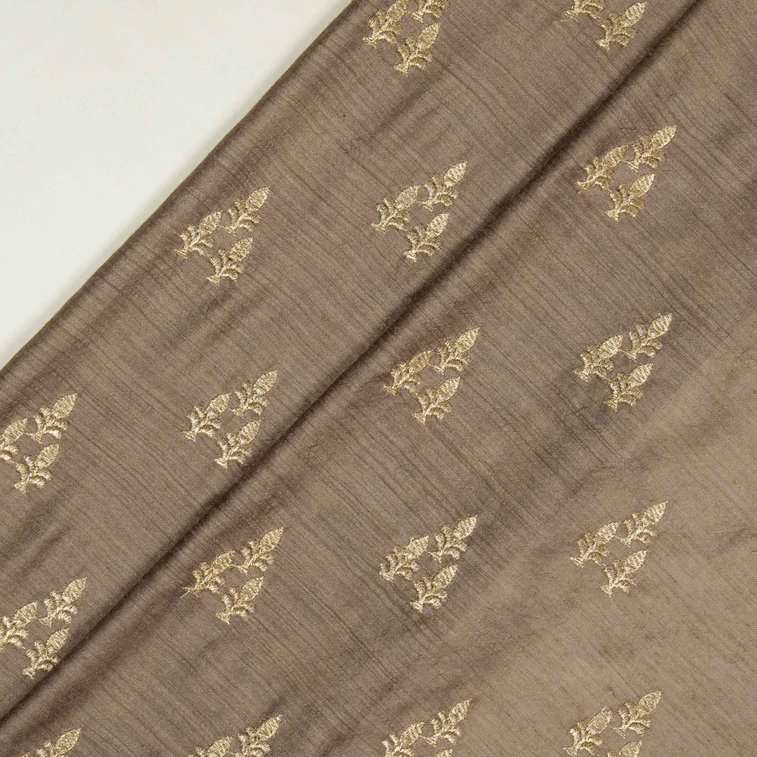Disha Buti on Mouse Munga Silk Embroidered Fabric