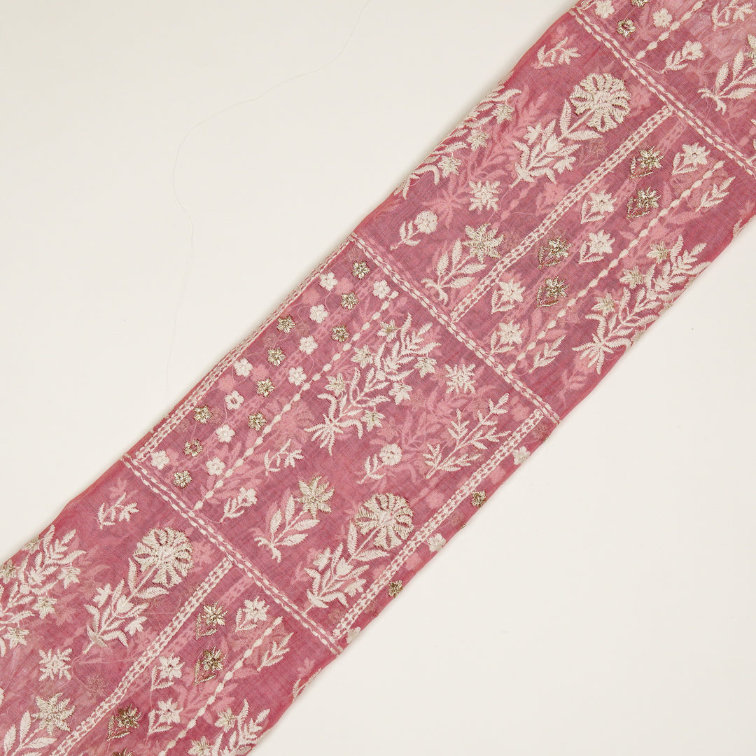 Shifa Jaal on Onion Cotton Silk Embroidered Fabric