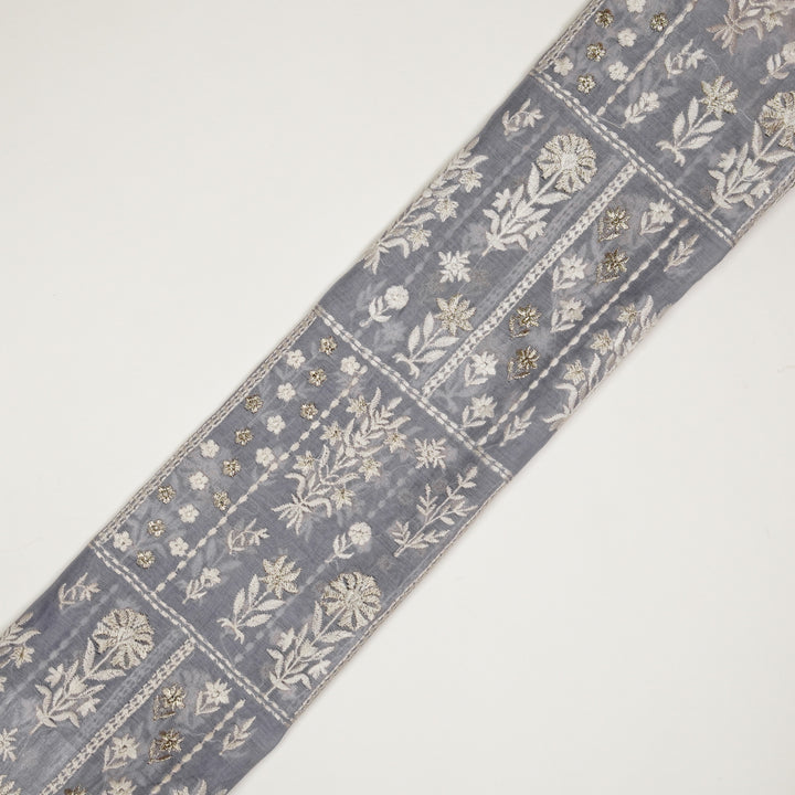 Shifa Jaal on Light/Mauve Cotton Silk Embroidered Fabric