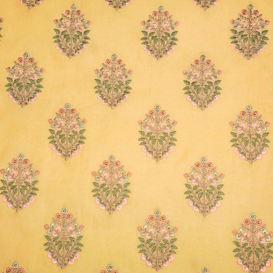 Zaira Buta on Mango Luxe Silk Chanderi Embroidered Fabric