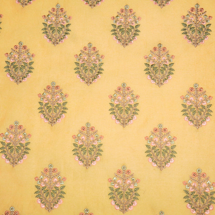 Zaira Buta on Mango Luxe Silk Chanderi Embroidered Fabric