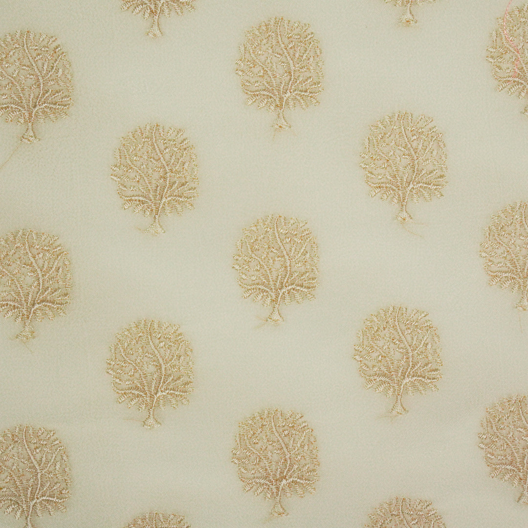 Dhara Buti on Ivory Semi Georgette Embroidered