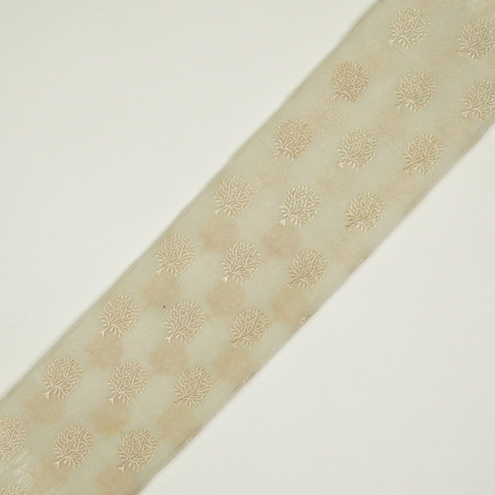 Dhara Buti on Ivory Semi Georgette Embroidered