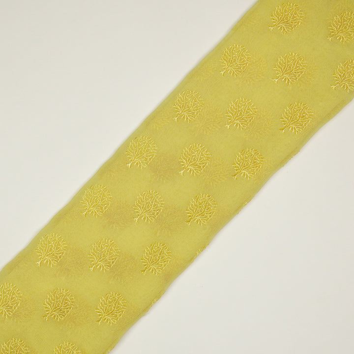 Dhara Buti on Lemon Semi Georgette Embroidered