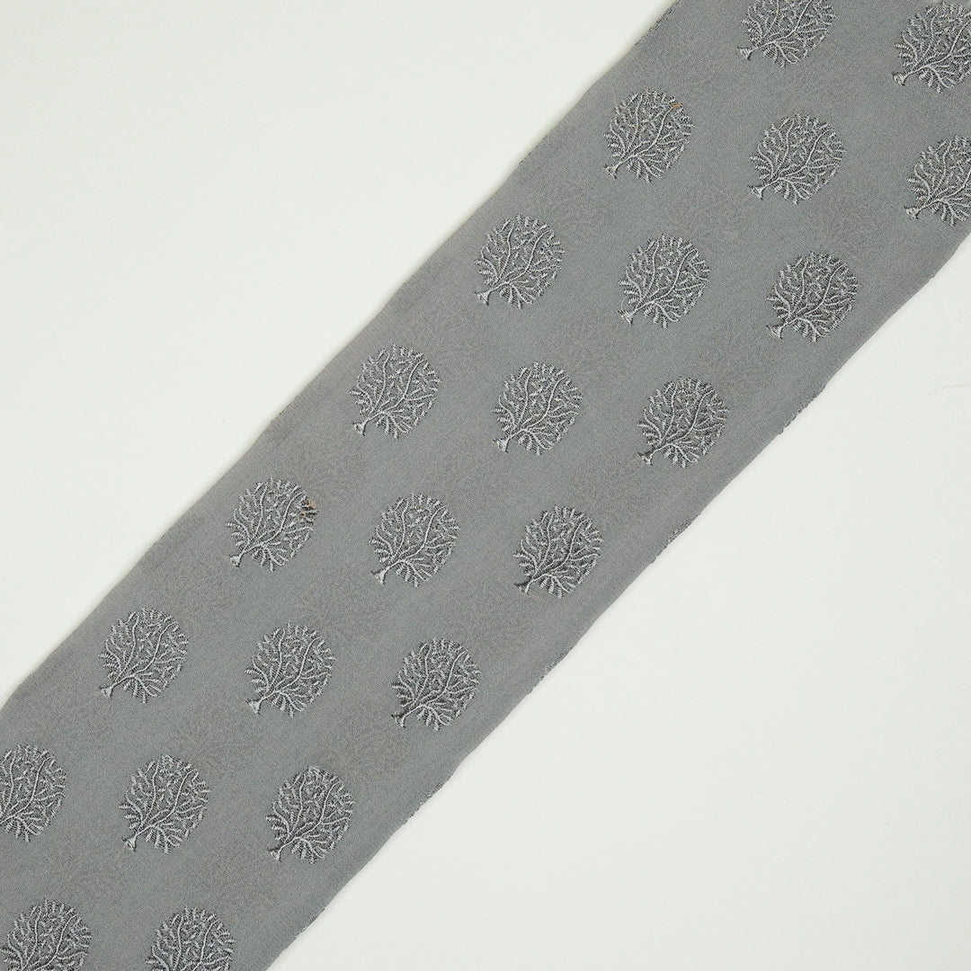 Dhara Buti on Slate/Grey Semi Georgette Embroidered