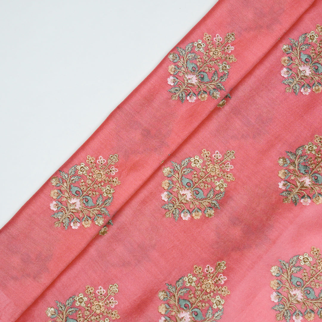Zaira Buta on Tomato Luxe Silk Chanderi Embroidered Fabric